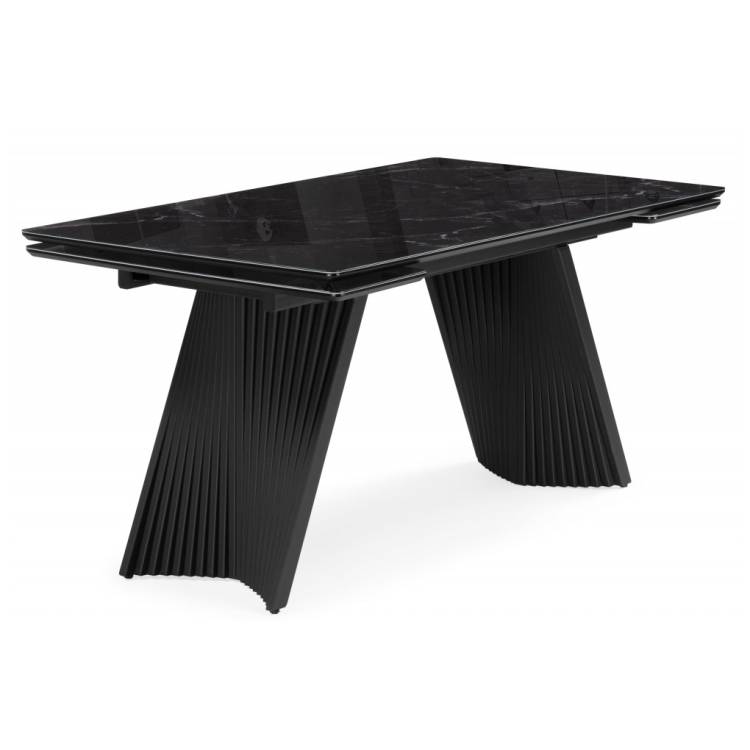 Кухонный стол Notta Вейв 625995 черный мрамор / черный