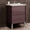 Мебель для ванной AQUATON Стоун 60 грецкий орех фото 3