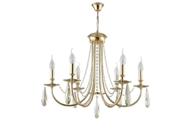 Люстра Crystal Lux Victoria Sp6 Gold/Amber