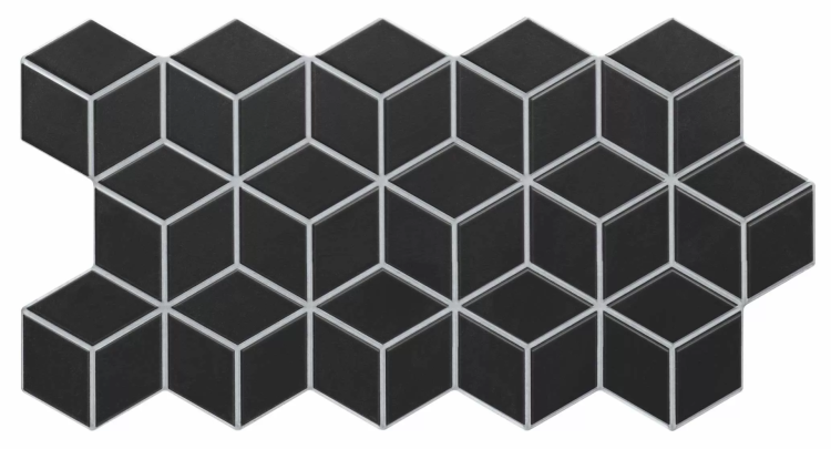 Керамогранит Realonda Ceramica Rhombus RLD000030 Black 51x26.5