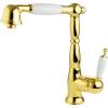Смеситель для кухни Migliore Oxford 18276 белый, золото