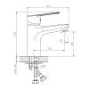 Смеситель для умывальника Decoroom DR22 DR22011 одноручный для умывальника монолитный Хром фото 2