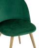 Набор из 4 стульев Stool Group Лион DC-69030A HLR-56 X4 с ромбами зеленый фото 8