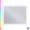 Зеркало Cezares Multicolore CZR-SPC-MC-1000-800-RGB-TCH со встроенной RGB подсветкой и сенсорным выключателем, 12V, 100x80