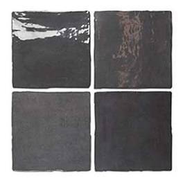 Керамическая плитка Dna Tiles Flash Bars 124413 Graphite Glossy 13x13