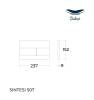 Кнопка смыва Sintesi FB-DSSG-507 Сатинированное золото фото 3