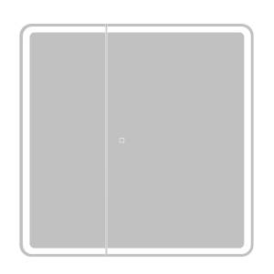 Зеркало-шкаф Belbagno Marino SPC-MAR-800/800-2A-LED-TCH с подсветкой и сенсорным выключателем