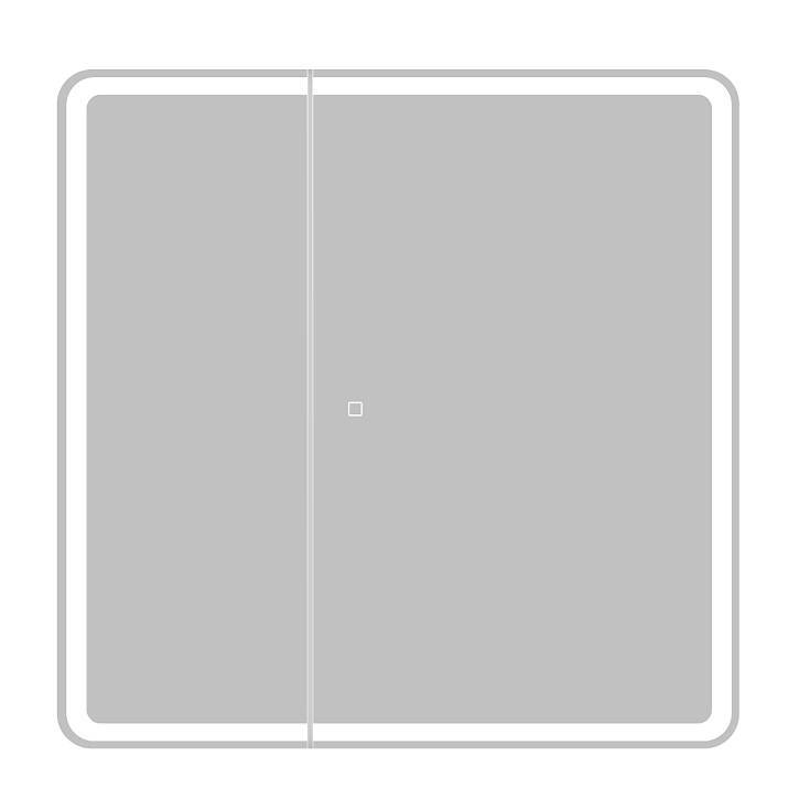 Зеркало-шкаф Belbagno Marino SPC-MAR-800/800-2A-LED-TCH с подсветкой и сенсорным выключателем