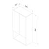 Шкаф Am.Pm X-Joy M85CHX05021WG 50 см, белый глянец фото 10
