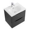 Тумба с раковиной BelBagno MARINO-CER-MINI 60 Nero Lucido фото 3
