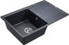 Комплект Paulmark Flugen PM217850-BLM черный металлик + Смеситель Paulmark Logas Lo213021-418 для кухонной мойки, черный металлик фото 3