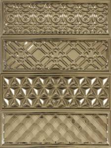 Керамическая плитка Heralgi Garden Dec. Geometry PVD Oro 10x30