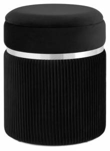 Пуф-сундук Stool Group Миранда 19B352VA-8167-70 велюр черный с ящиком