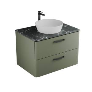 Тумба с раковиной Veneciana Tibr 80 58026 со столешницей, олива матовый