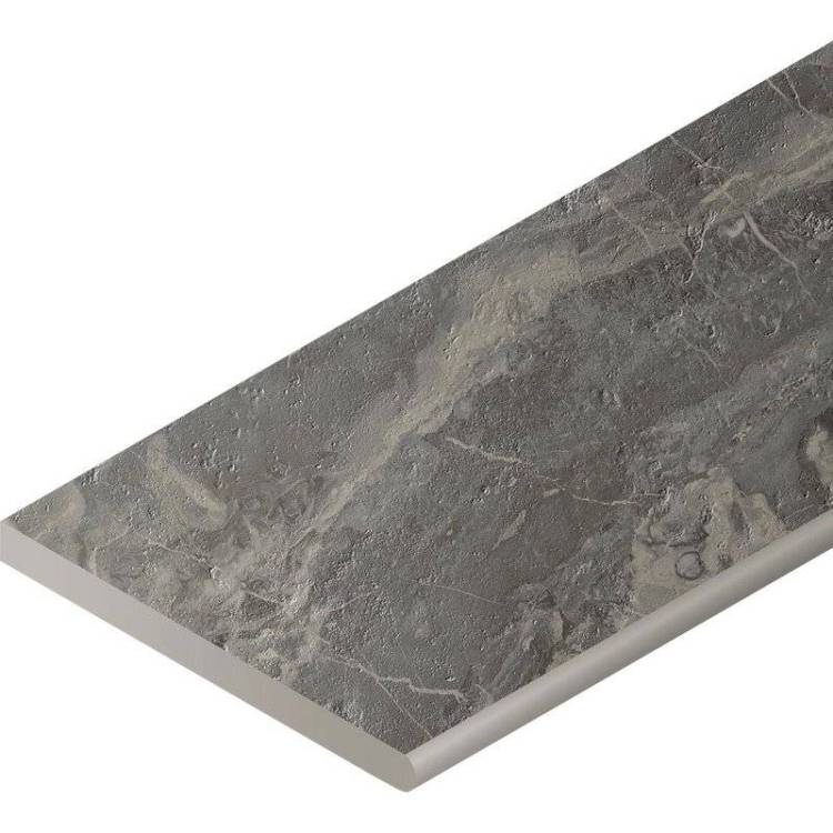 Бордюр Italon Шарм Делюкс X2 620090000718 Бортик Гриджио Оробико Закругленный Правый 30x60