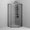 Душевой уголок Am.Pm Gem W90G-405-9090-BT профиль черный матовый, стекло прозрачное, 90x90x195 фото 5