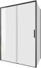 Душевой уголок Aquanet Pleasure Evo AE65-130x80-BT профиль черный, прозрачное стекло
