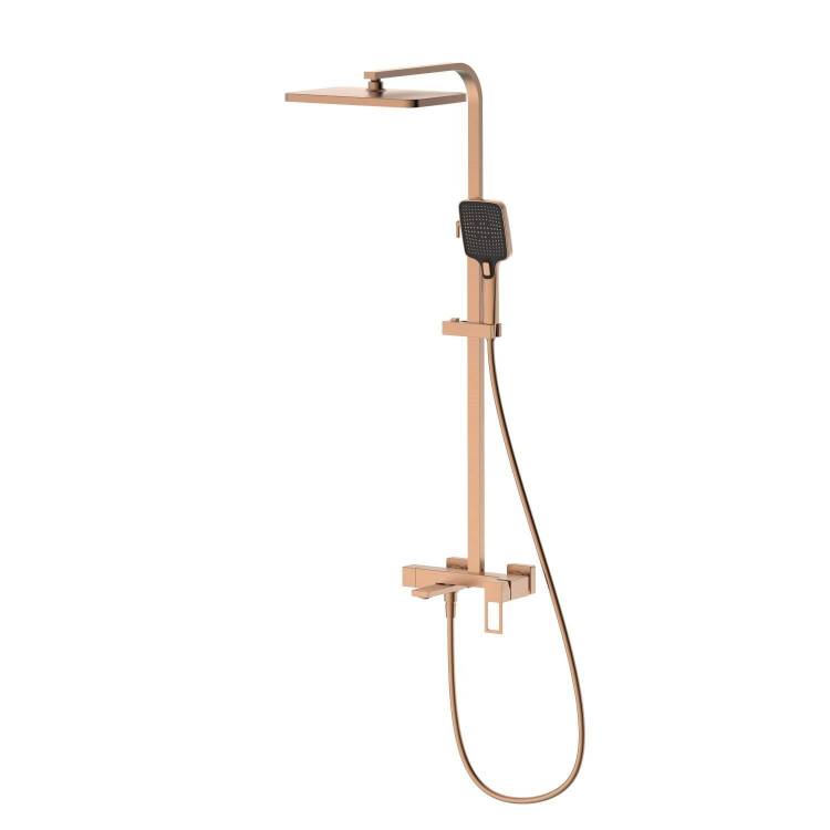 Душевая стойка DQ Dortmund DA1713733 брашированное розовое золото