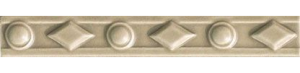 Бордюр Ceramiche Grazia Amarcord Dam88 Diamantato Tabacco M. 3x20