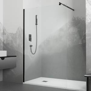 Душевая перегородка RGW Walk In WA-002B 90х195, профиль черный