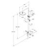 Душевая стойка Milardo Stripe STRSB1FM06 хром фото 8