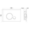 Комплект Belbagno Amanda BB051CHR/BB051SC/BB002-80/BB014-SR-BIANCO кнопка белая фото 26