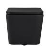 Комплект Abber Rechteck AC1201MB-AC0105-AC0120MCH унитаз подвесной, безободковый, сиденье микролифт, черный матовый, кнопка хром матовый фото 5