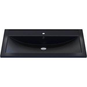 Раковина Uperwood Foster Quartz 291030042 90 см, уголь, черная матовая