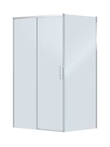 Душевой уголок Cezares PLANE-AH-1-110/90-C-CR профиль хром, стекло прозрачное, 110x90x195