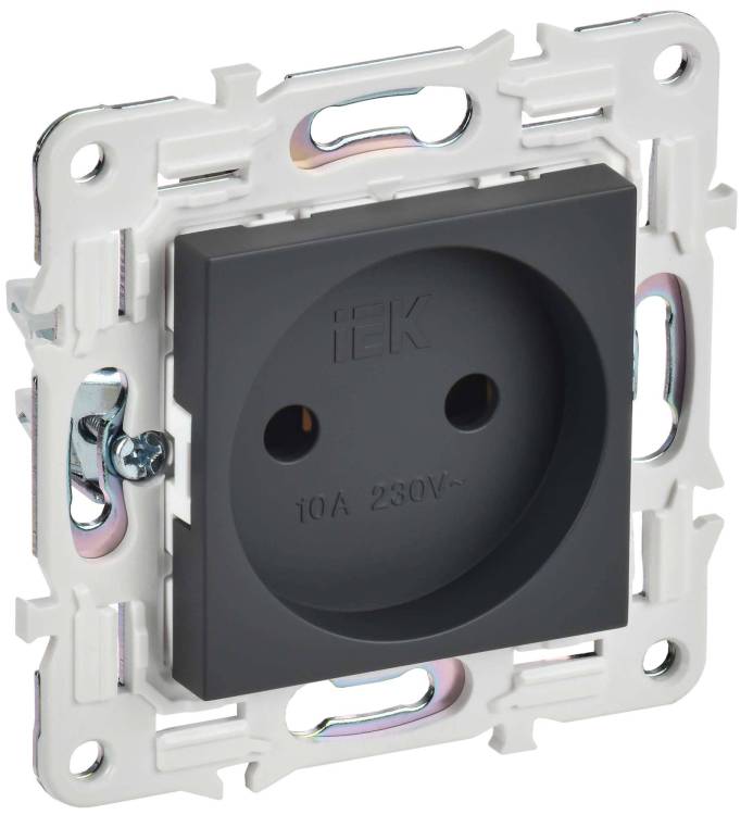 Розетка 1-местная IEK Skandy SK-R10-10-K48 титан