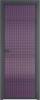 Межкомнатная дверь Profil Doors 4 AX цвет профиля Серая ночь, стекло безопасное 6 мм мору фиолетовое 600x2000