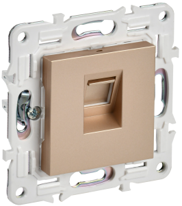 Розетка компьютерная RJ45 IEK Skandy SK-K10-2-K98 песочный