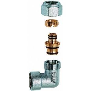 Угольник FAR 3/4 ВР обжим 26х3