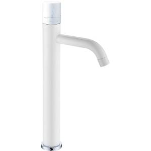 Смеситель для раковины Boheme Stick 122-W-MR-WHITE White Mramor White