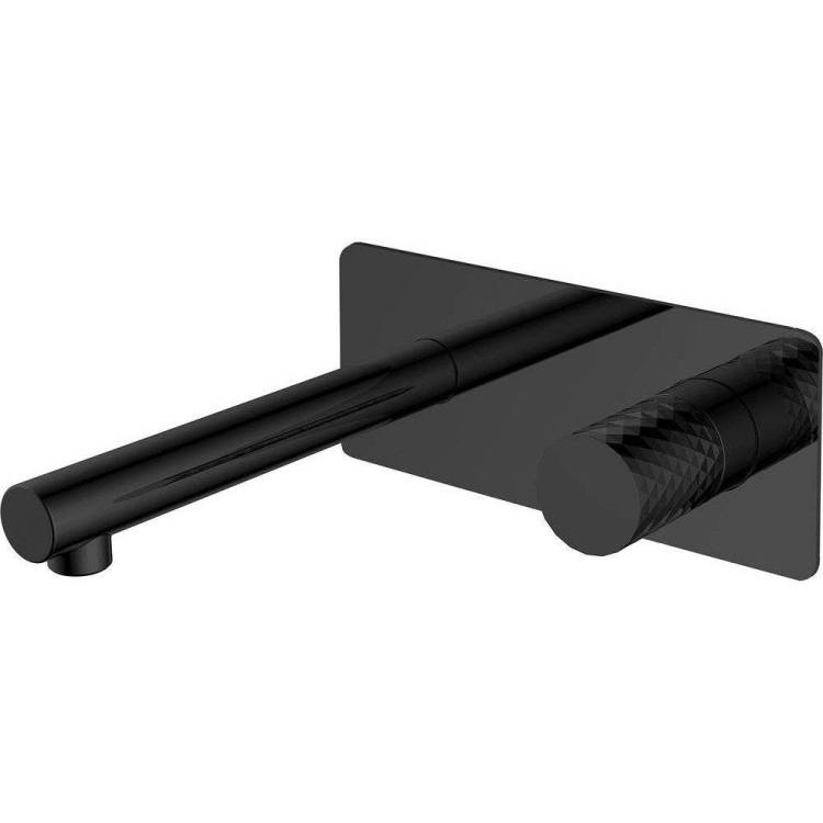 Смеситель для раковины Boheme Stick 125-BB Diamond Black с внутренней частью