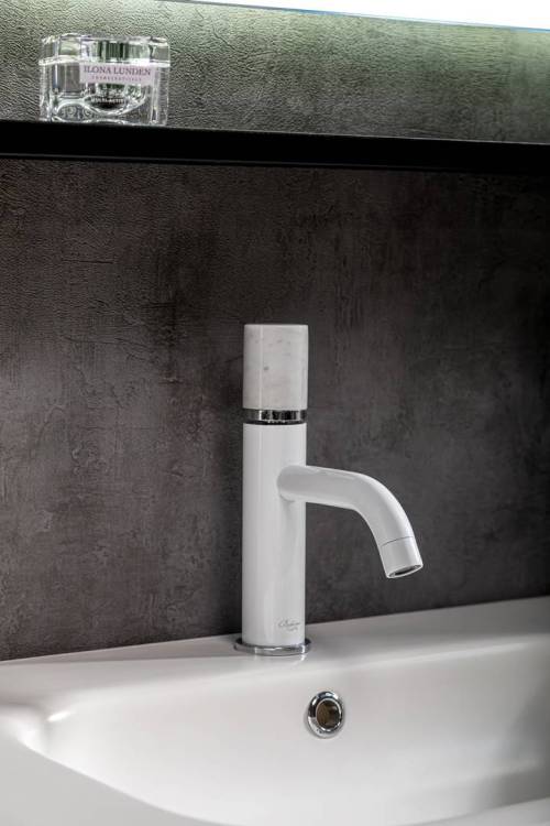 Смеситель для раковины Boheme Stick 121-W-MR-WHITE White Mramor White