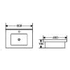 Раковина beWash BK6046VT001 белый глянец, 60.8x46 фото 2