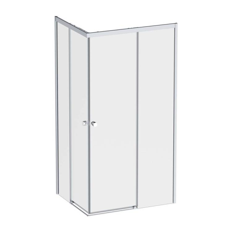 Душевой уголок AM.PM X-Joy W94G-403-100280-MТ1К профиль хром матовый, стекло прозрачное, 100x80
