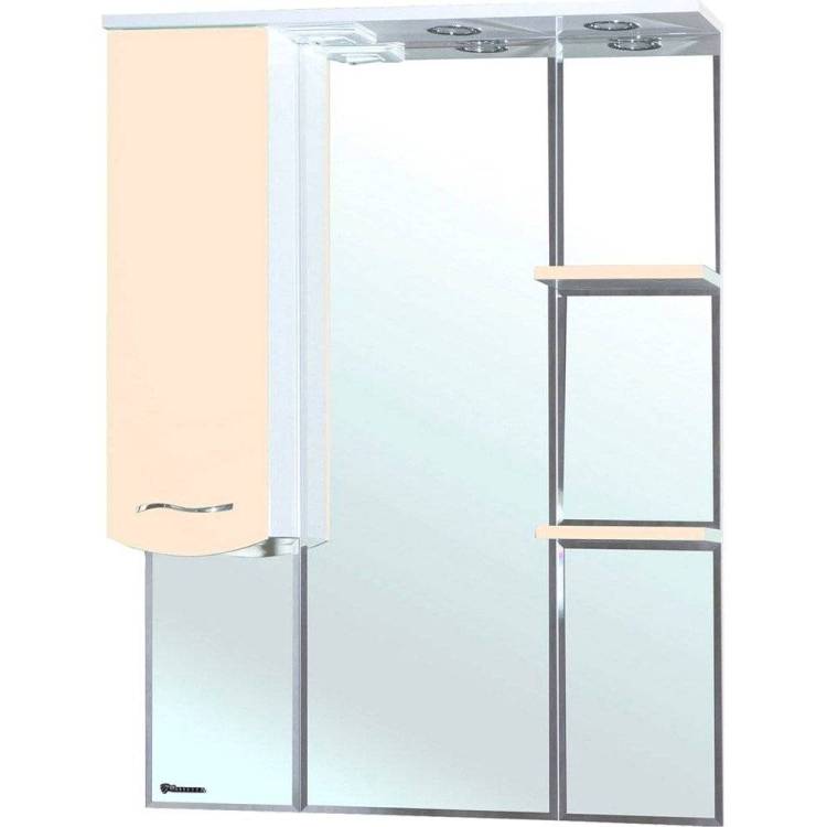 Зеркало Bellezza Мари 85 L белое, бежевое