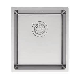Мойка кухонная Paulmark Yuni 39 Uni YU39-BS Брашированная Сталь, 39x44