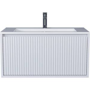 Тумба с раковиной Uperwood Next Premium 3930205168 подвесная, 1 ящик, белая, 80 см