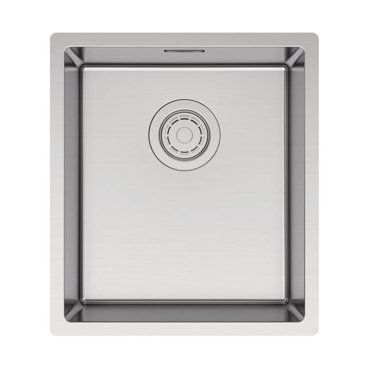 Мойка кухонная Paulmark Yuni 39 Uni YU39-BS Брашированная Сталь, 39x44