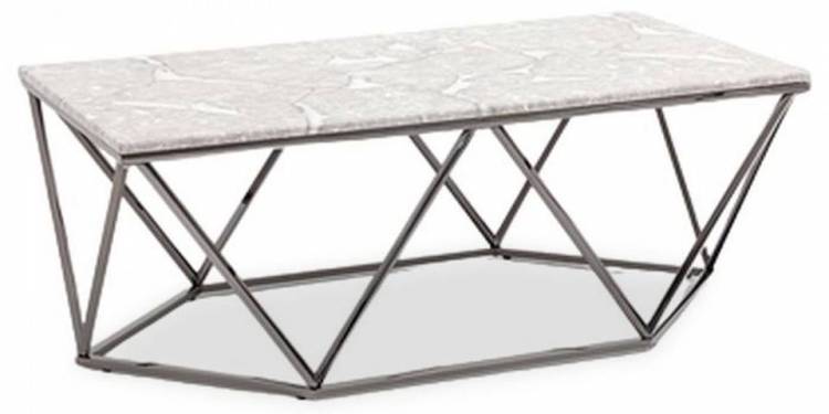 Стол журнальный Stool Group Авалон ECT-0551RTC-GM сталь темный хром 122x66