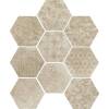 Керамогранит Serenissima Cir Riabita il Cotto 10472513 Esagona Fabric Natural 24x27.7