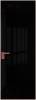 Межкомнатная дверь Profil Doors 1 AGK цвет профиля Красный антрацит, стекло безопасное 4 мм lacobel черный лак 700x2000