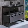 Мебель для ванной Armadi Art Loft 120 антрацит, напольная фото 3