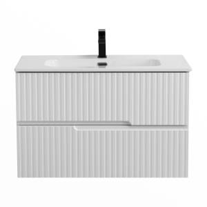 Тумба под раковину Cezares DUET-N-900-2C-SO-BL Bianco Lucido, 90x45.7x50