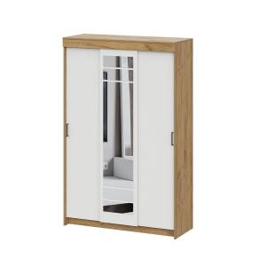 Шкаф-купе Арника ШКП 7 00-00231201 дуб золотой, белый