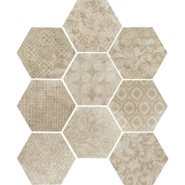 Керамогранит Serenissima Cir Riabita il Cotto 10472513 Esagona Fabric Natural 24x27.7