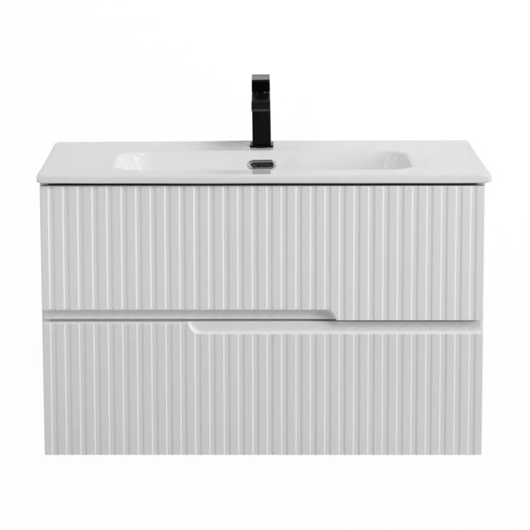 Тумба под раковину Cezares DUET-N-900-2C-SO-BL Bianco Lucido, 90x45.7x50